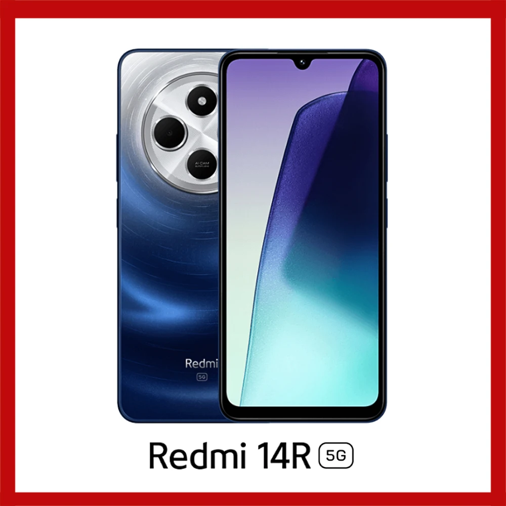 Global version of smart Redmi 14R mobile phone 8GB+256GB dual SIM smart unlock mobile phone 50mp camera 5160mah long battery