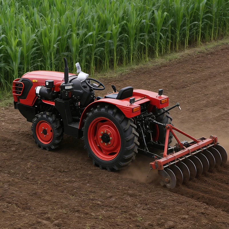Customized Small Agricultural Ride-On Plowing Machine, Wheel Rotary Tiller with Ditching for Four-Wheel Tractor Use