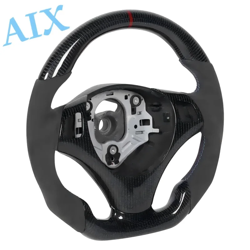 Picture 3: Fit for BMW E90 E92 E93 E82 E87 3 Series 320 325 330 M3 M2 X1 100% Real Carbon Fiber alcantara Steering Wheel