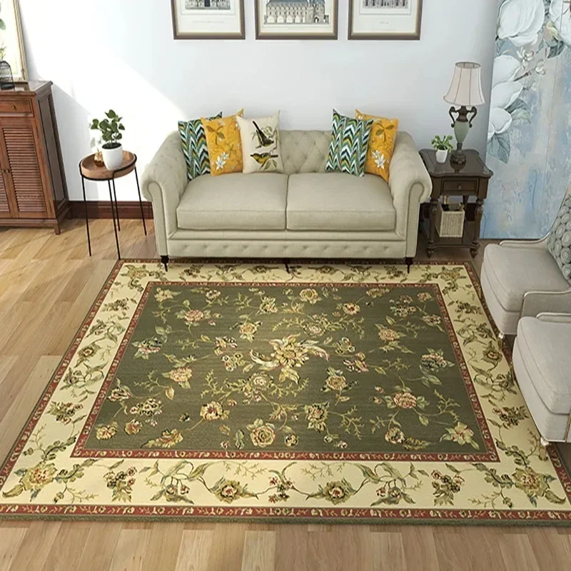 Retro Flower Living Room Carpets Luxury Large Area Comfortable  Bedroom Plush Rug Home Coffee Tables Fluffy Mat Ковер Tapis 러그