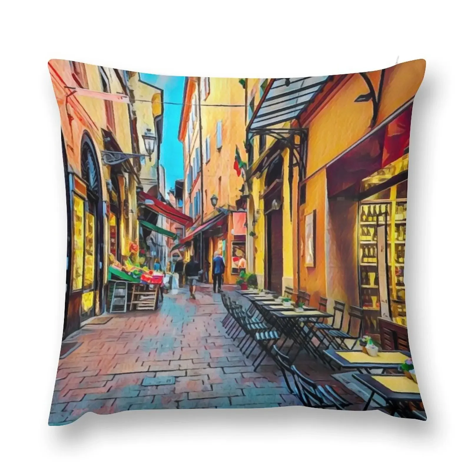 

Streets of Bologna Throw Pillow Sofa Pillow Cover Luxury Cushion Cover Christmas Pillows Sofa Cover pillow