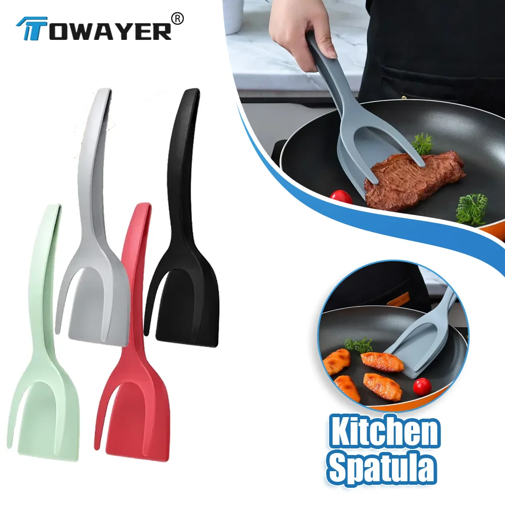 

Kitchen Spatula Hand-pressed Non-stick Frying Spatula Easy Stress-free Multifunctional Frying Fish Spatula Clip