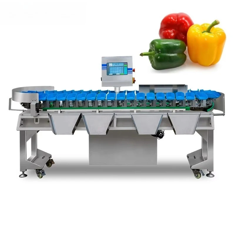 Vegetable Weight Sorter Grading Machine Capsicum Bell Peppers Precision Grade Sorting Processing Equipment Customized