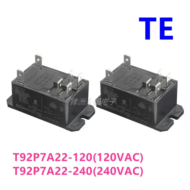 New Original Power Relay T92P7A22-120 T92P7A22-240 120VAC 240VAC 30A 6PIN General Purpose Relay DPST-NO (2 Form A) 12VDC