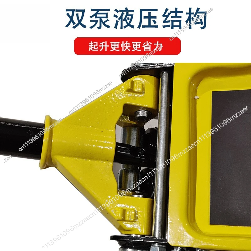 Family Car Car Car Jack Horizontal Ultra-thin Low Hydraulic Double Pump Three 3 Tons T Tire Replacement Special Jack