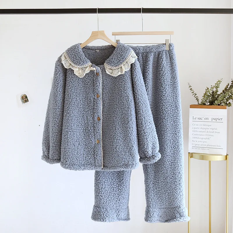 Women's Clothing Pajamas Winter Thicken Keep Warm Hit Product New Product At Home Outdoors Comfortable Ventilate Sleep Suit