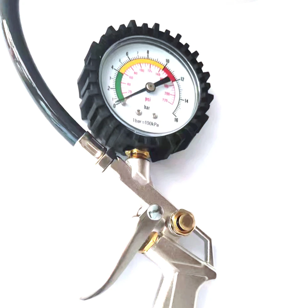 Gonfiatore digitale per pneumatici 220 PSI Dial Misuratore di pressione Strumento compressore con funzione di sgonfiaggio di gonfiaggio per camion auto