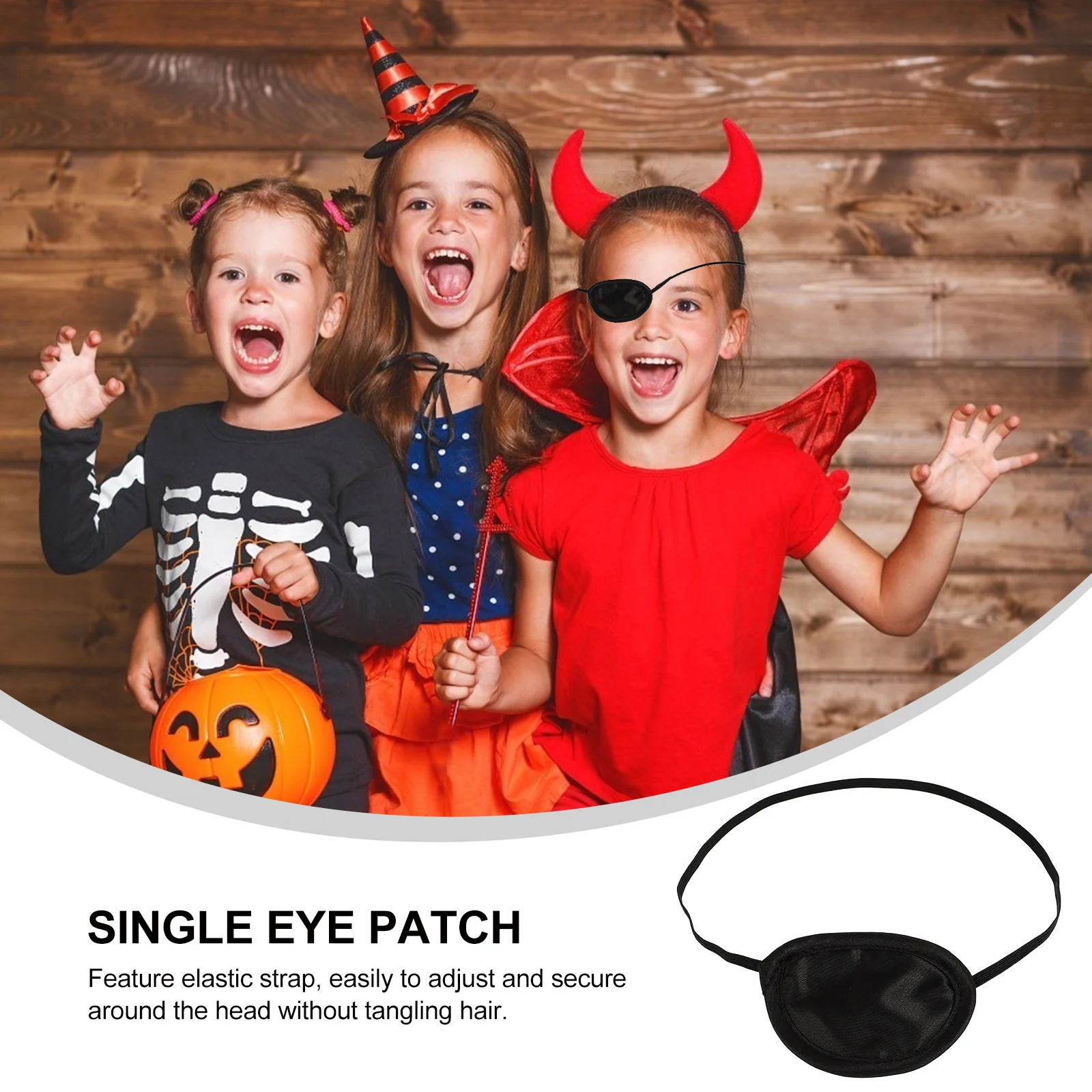 3 Pcs Single Eye Mask for Kids One-Eye Patch Aldult Child Lazy Patches Blindfolds