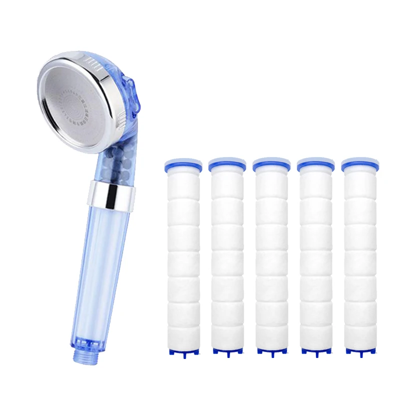 ABSF 3-Speed Water Outlet Mode High Quality Residual Removal PP Sediment Cartridge Filtered Shower Head Filter Pure Shower