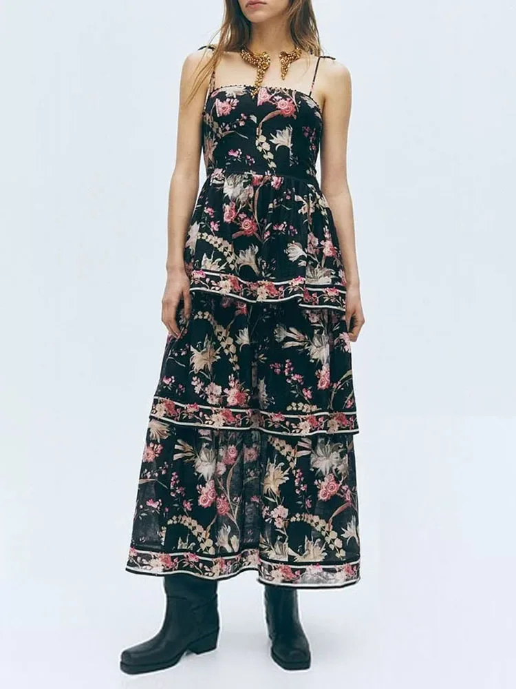 

High-End ZA2026 Spring Collection Sexy Strapl Bal Layered Dr Ele Ethnic Women's Faion Stage Costume