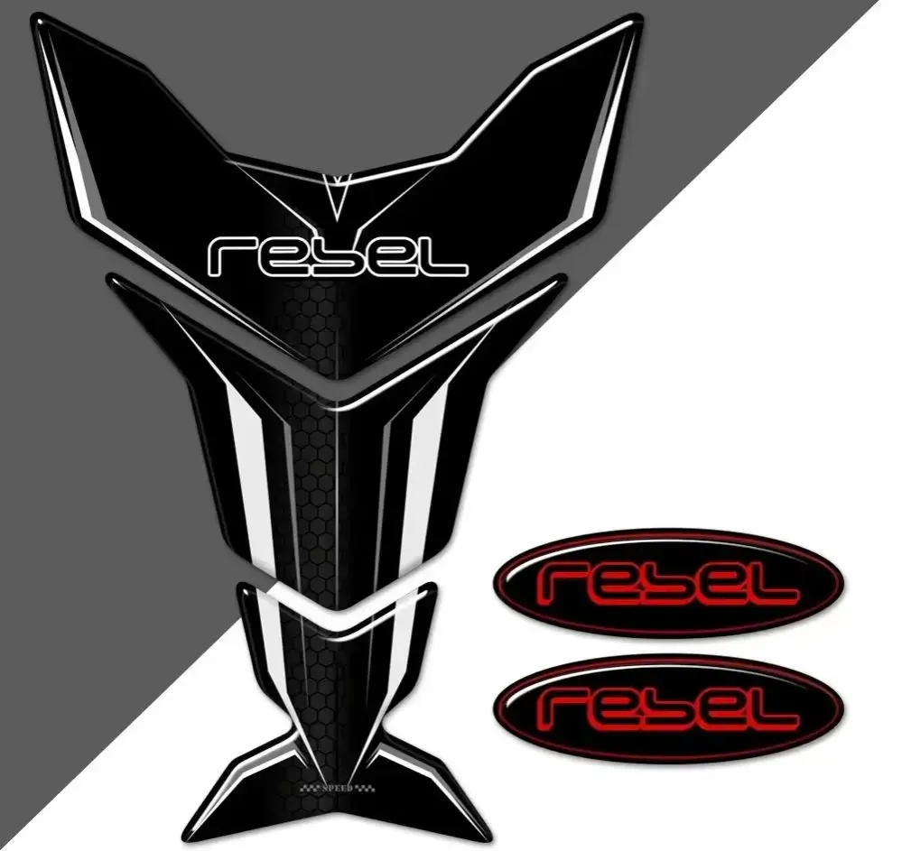 

Fit HONDA Rebel CMX CM 300 CMX300 CM300 Tank Pad Stickers Adhesive Decals Protector Fuel Oil Kit Knee