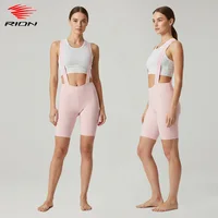 RION-pantalones cortos con pechera para ciclismo para mujer, medias para bicicleta de montaña, monos para motociclista, 6H, conducción de media distancia, pierna sin costuras