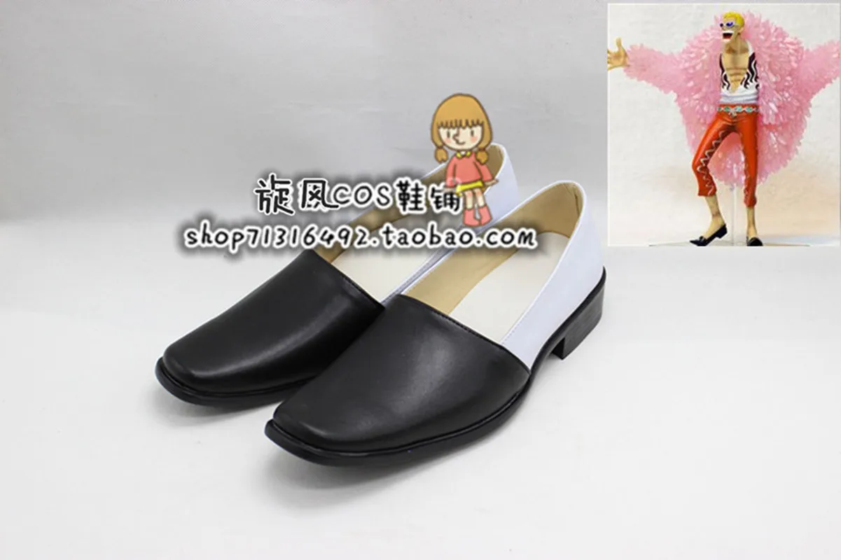 JP Anime Donquixote Doflamingo Cosplay Costume chaussures faites à la main carnaval fête Halloween chaussures