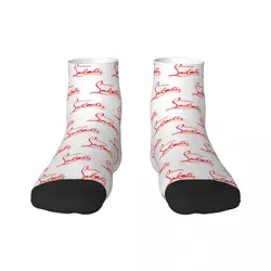 custom Fashion Printing Christians High Heels Socks for Men Women Stretchy Summer Autumn Winter Louboutins Crew Socks