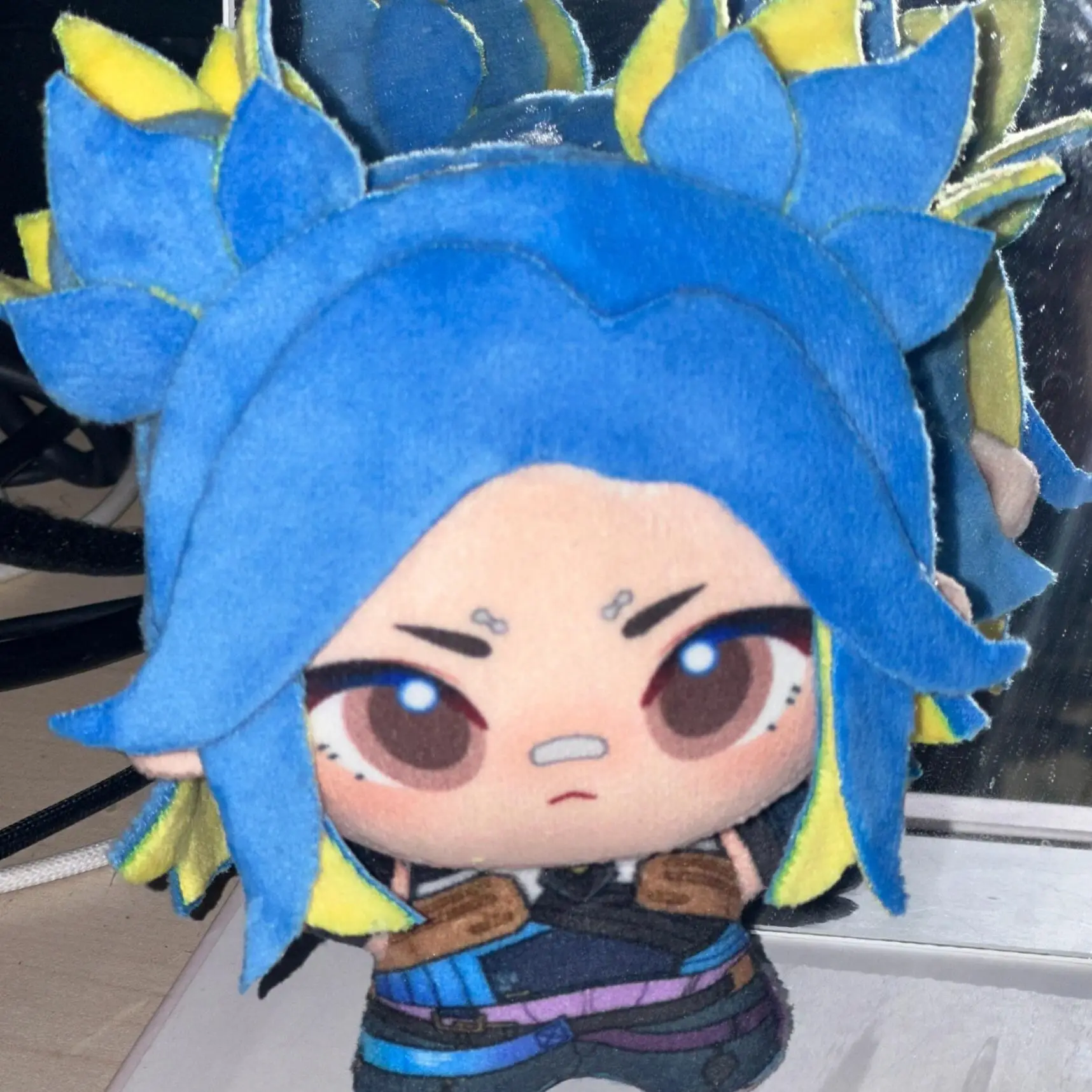 

10cm Cotton Doll Valorant Neon Butterfly Nunu Body Plush Toy as Surprise Meeting Gift for Kids Friends