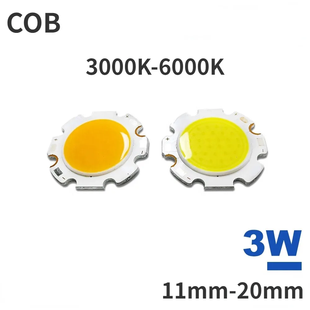 Светодиодный светильник 3 Вт COB, светодиодный светильник с чипом, светодиодный светильник, уличный светильник, COB светильник 3000K/6000K, источник света