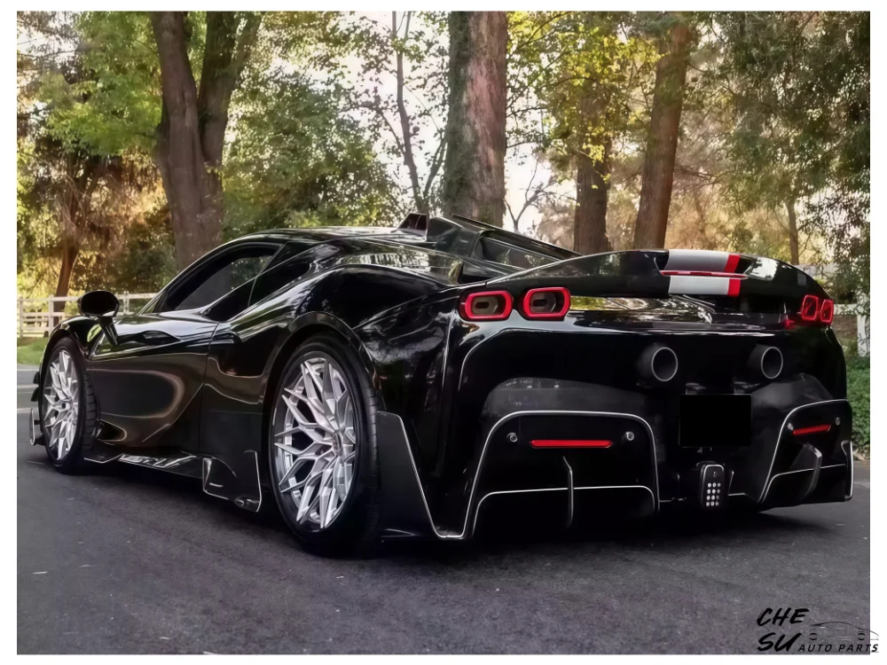 

M Style Dry Carbon Fiber Speed for Ferrari SF90 Rear Diffuser 2019-2022