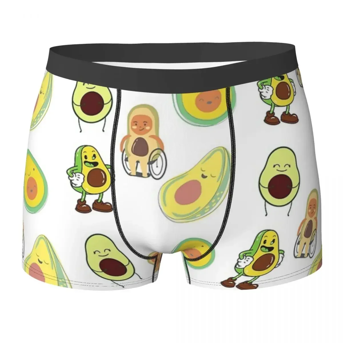 Boxer Underpants Shorts Laptop Avocado Set 3 Panties Male Comfortable Underwear For Homme Man Boyfriend Gifts