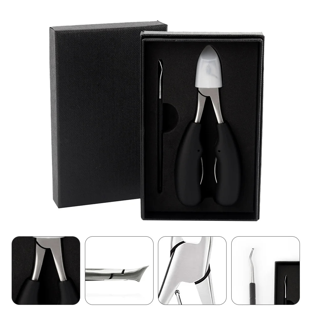 Set tagliaunghie ergonomico Tagliaunghie in acciaio inossidabile resistente per piedi Mani Strumento per manicure e pedicure Uso domestico nel salone