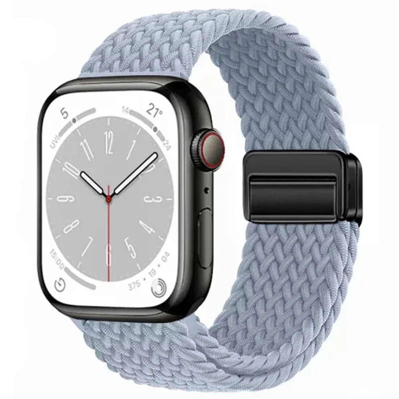 Nylon-Geflochtenes Magnetarmband für Apple Watch 49mm 45mm 44mm 42mm 41mm 40mm Armband für iWatch Ultra 2 Series 12 11 10 9 8 7 6 SE