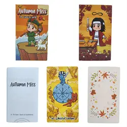 Autumn Miss Tarot Fortune-telling Cards 12x7cm Tarot Cards Party Deck Supplies English Version Board Game Party Playing Cards