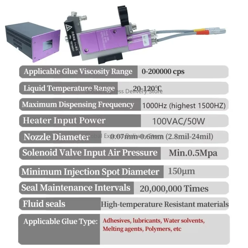 صمام رذاذ الغراء صمام كهرضغطية عالي الدقة صمام توزيع الغراء #3