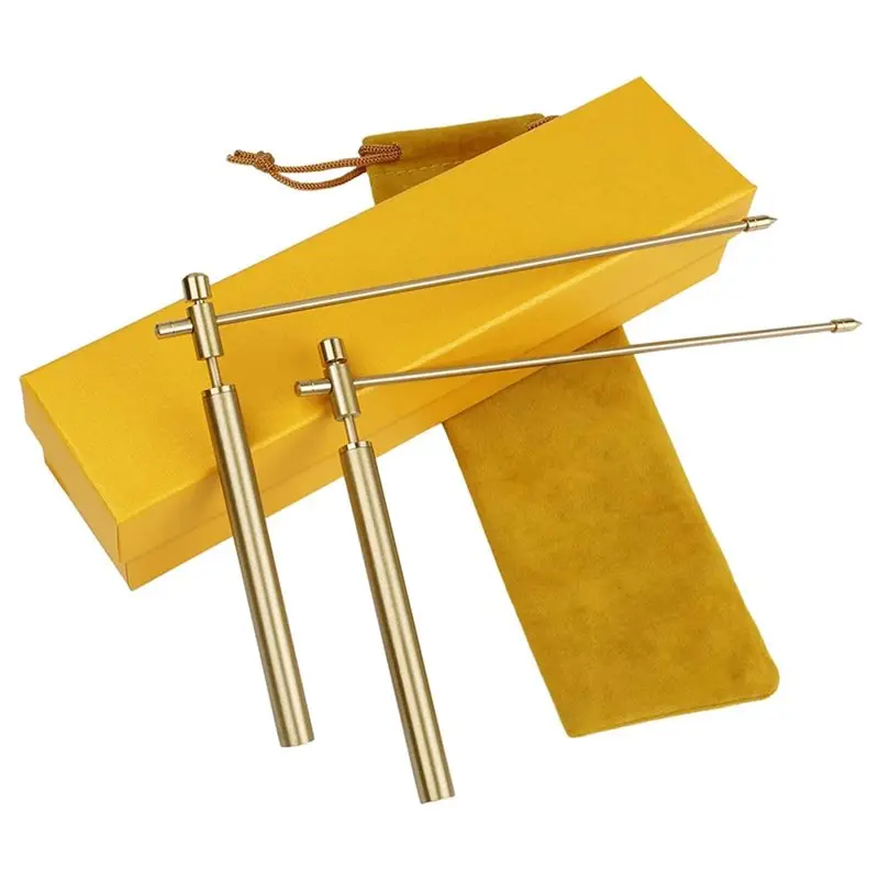 

Легкие медные и латунные рукоятки для радиестезии (2 шт.), цельные – для поиска золота, воды, обнаружения потерянных предметов