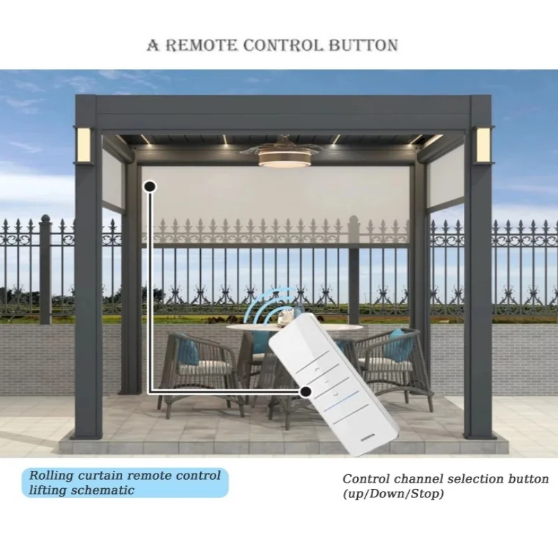 Custom Aluminium pergola motorized outdoor gazebo with adjustable louvers gazebos pergolas and gazebos