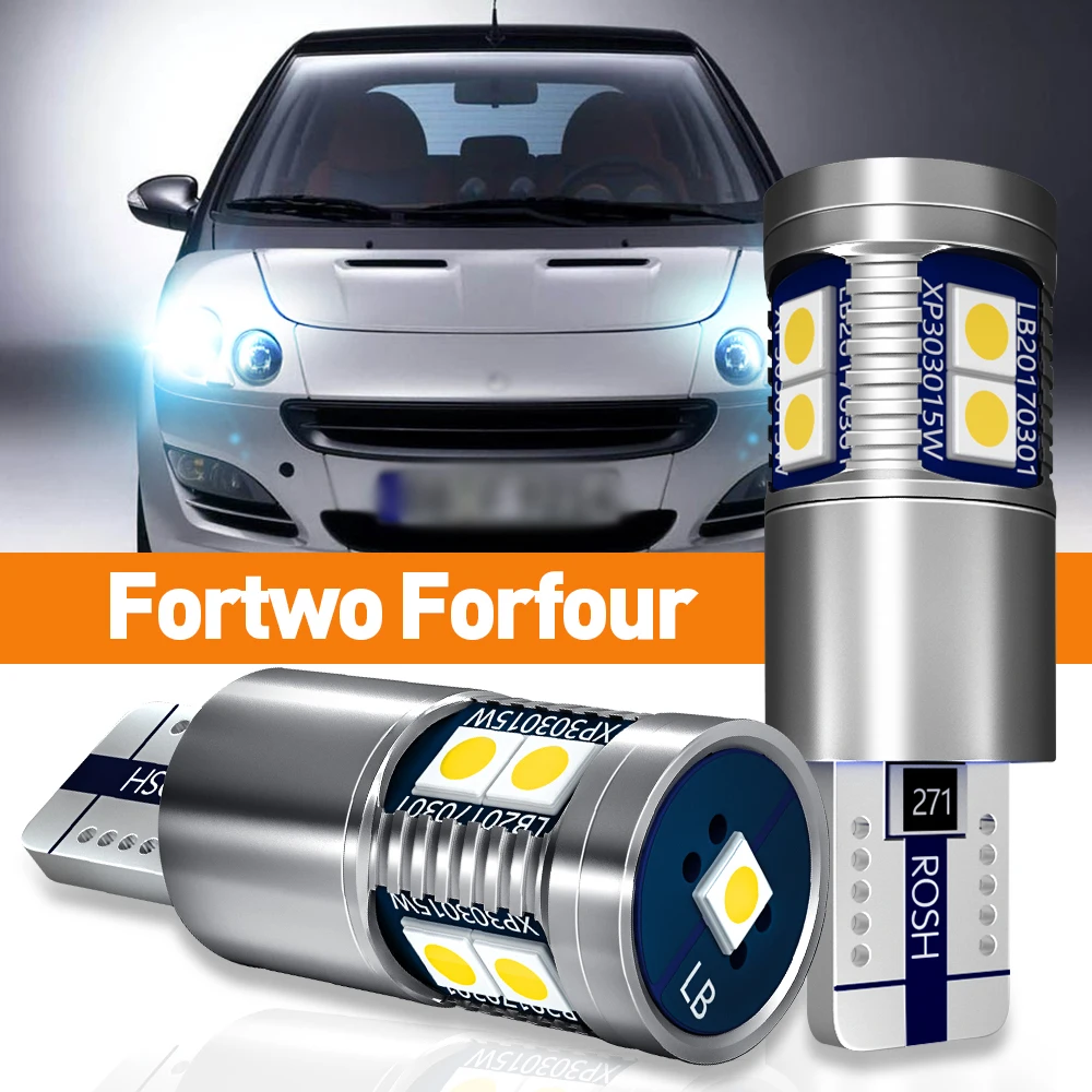 2x LED Parking Clearance Light For Smart Fortwo MK1 450 MK2 451 MK3 453 Forfour 454 2005 2006 2007 2014 Accessories Canbus Lamp