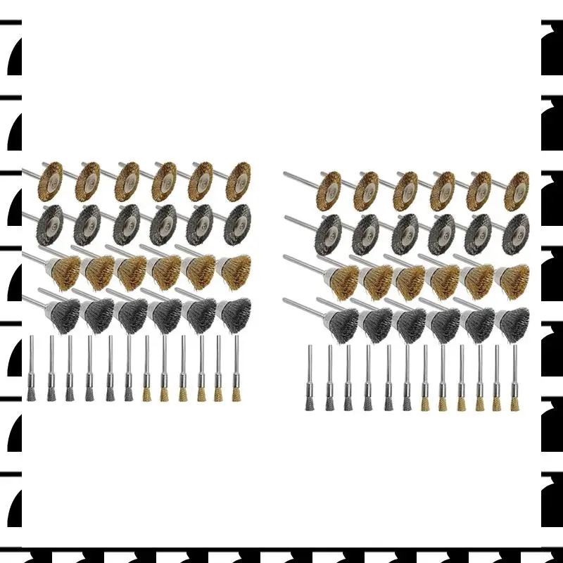 

A44U Wire Brush Set 72 Pieces Brass And Wire Brush Set, Rotating Tool Accessories For Polishing And Cleaning Tools