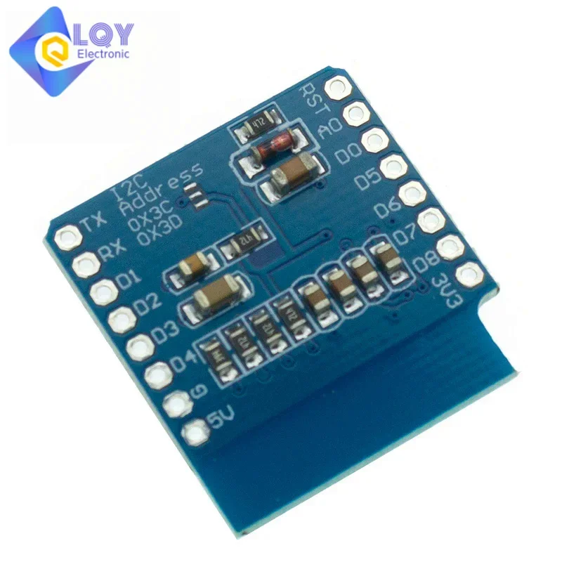 LQY 0.66 inch OLED Display Module for WEMOS D1 MINI ESP32 Module AVR STM32 64x48 0.66" LCD Screen IIC I2C OLED