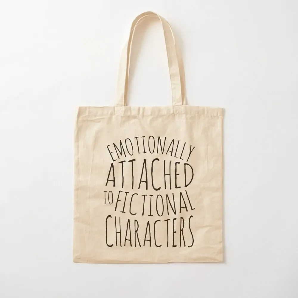 

emotionally attached to fictional characters #black Tote Bag Reusable bags shopping cart bags free delivery bags Tote Bag