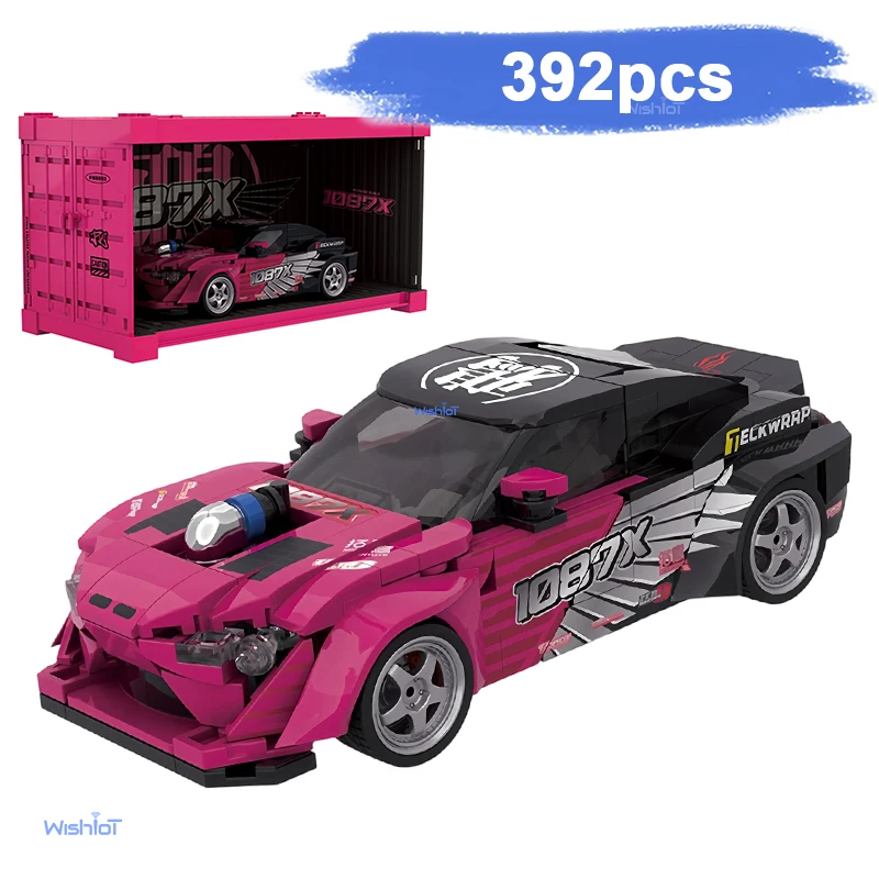

1087X Высокопроизводительный дрифт-автомобиль Строительные блоки MOC PB8851 Модель гоночного автомобиля Набор кирпичей Идеи Коллекция игрушек Подарок Дети Мальчики
