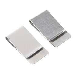 High Quality Metal Pen Holder Money Clip Fashion Simple Stainless Steel Money Clip Dollar Cash Clamp Holder Wallet for Men Women