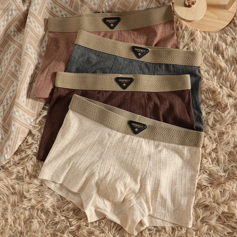 

3pcs Cotton Comfortable Man Underwear Boxers L XL XXL 3XL 4XL Size Men Panties Breathable Youth Boys Underpants