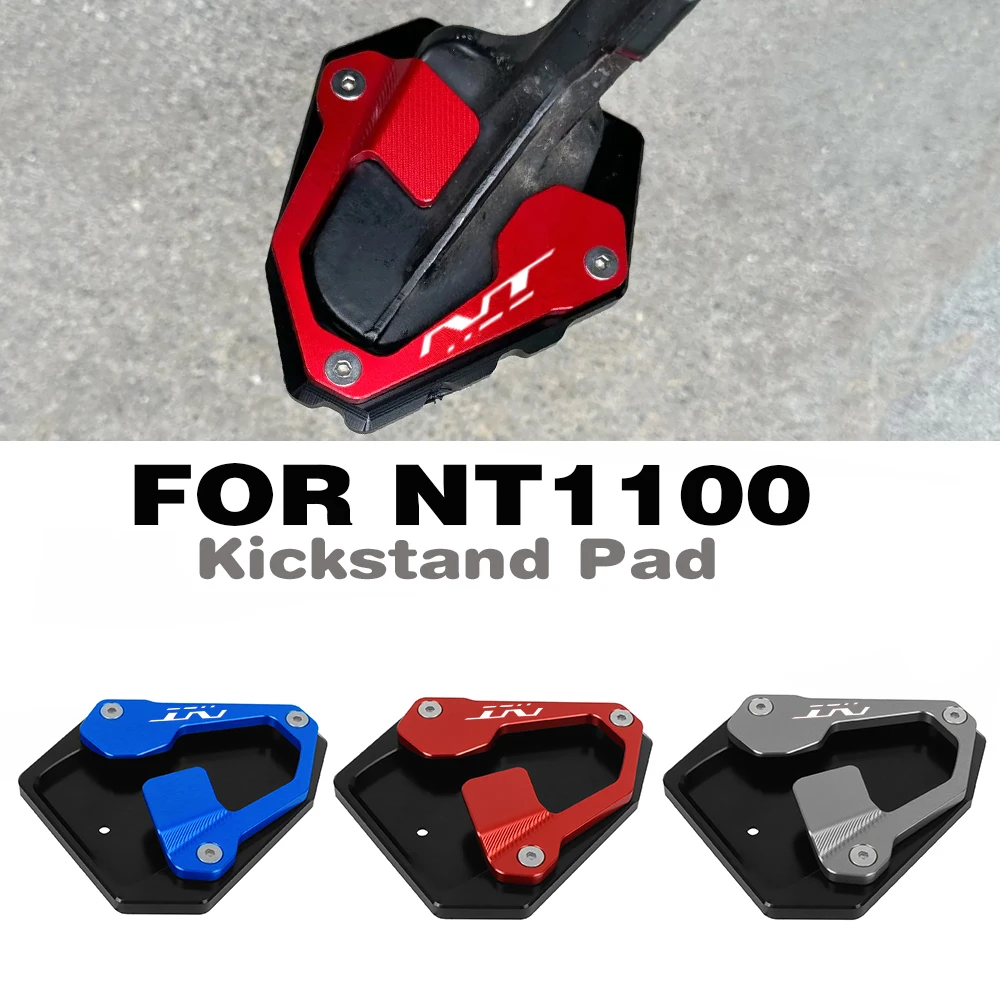 For Honda NT 1100 NT1100 2021-2024 2023 2022 Motorcycle CNC Kickstand Foot Side Stand Extension Pad Enlarge Support Plate