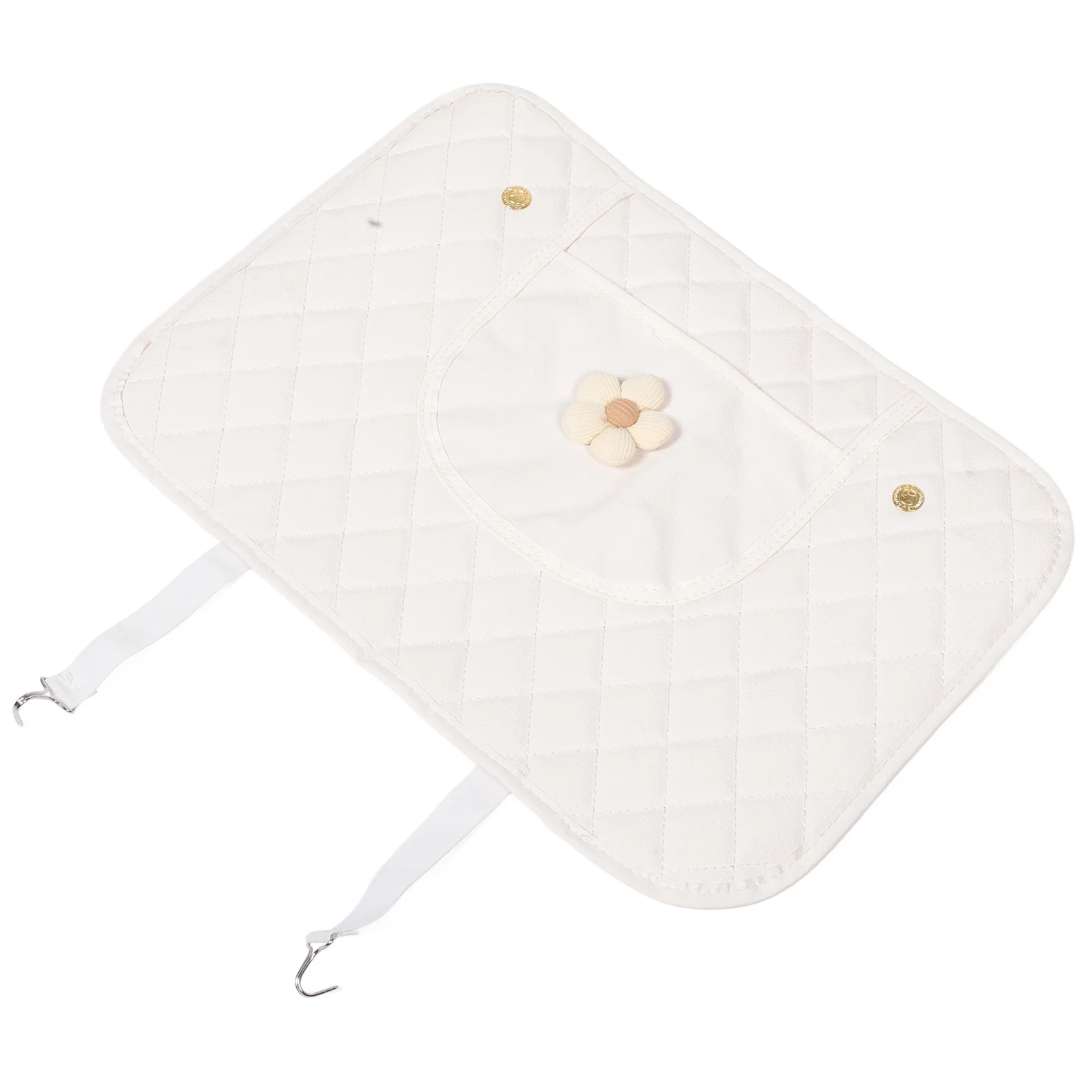 

Car Kick Mats Back Seat Protector Universal Fit Durable Floral Car Accessories Storage Pocket Prevent Dirt Scratches