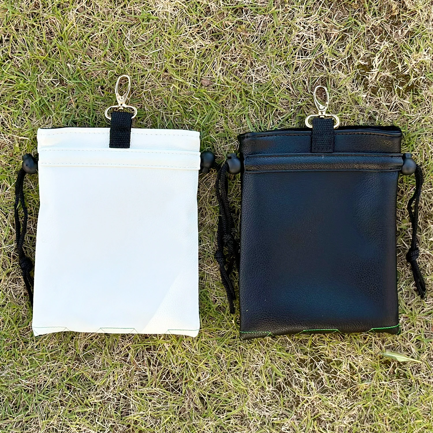 1Pc Four-Leaf Clover Drawstring Golf Bag, Simple and Portable, Unisex Casual Stylish Hook Storage Pouch