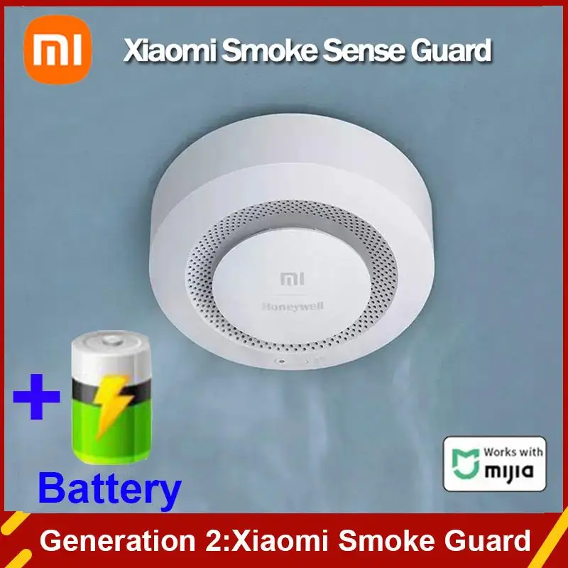 Xiaomi Mijia Honeywell détecteur de fumée d'alarme incendie détecteur de gaz Bluetooth fonctionne avec passerelle multifonction 3 sécurité de la maison intelligente Xiaomi Mijia Honeywell détecteur de fumée d'alarme incendie détecteur de gaz Bluetooth fonctionne avec passerelle multifonction 3 sécurité de la maison intelligente