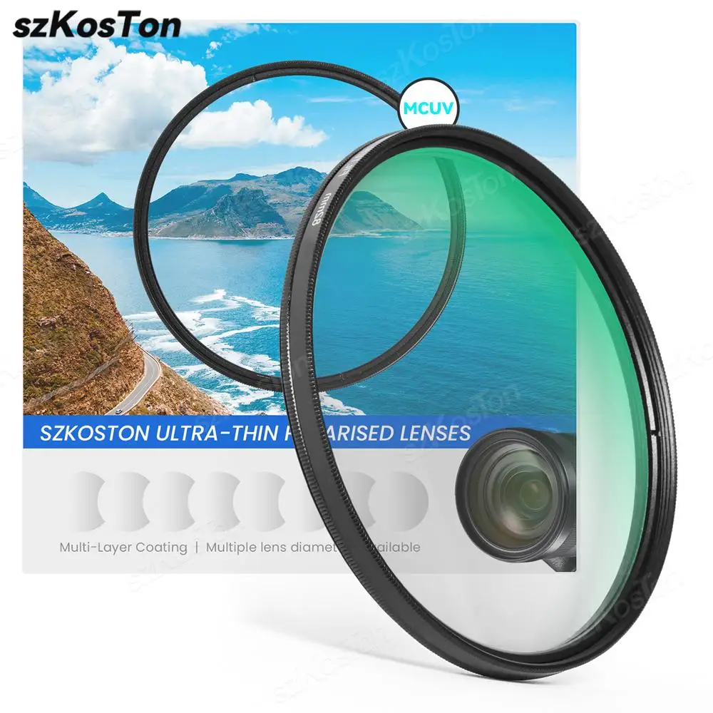 Lens Filter Photography HD Lens UV Filter Ultra Slim Camera Accessories 37mm 40mm 46mm 49mm 52mm 55mm 58mm 62mm 67mm 72mm 86mm