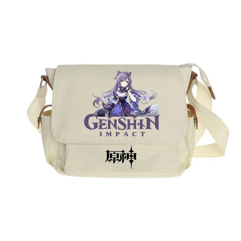 Xiu Luo Game Peripheral Impression Backpack Genshin Impact Secondary Element Unisex Multifunctional Single Shoulder School Anime