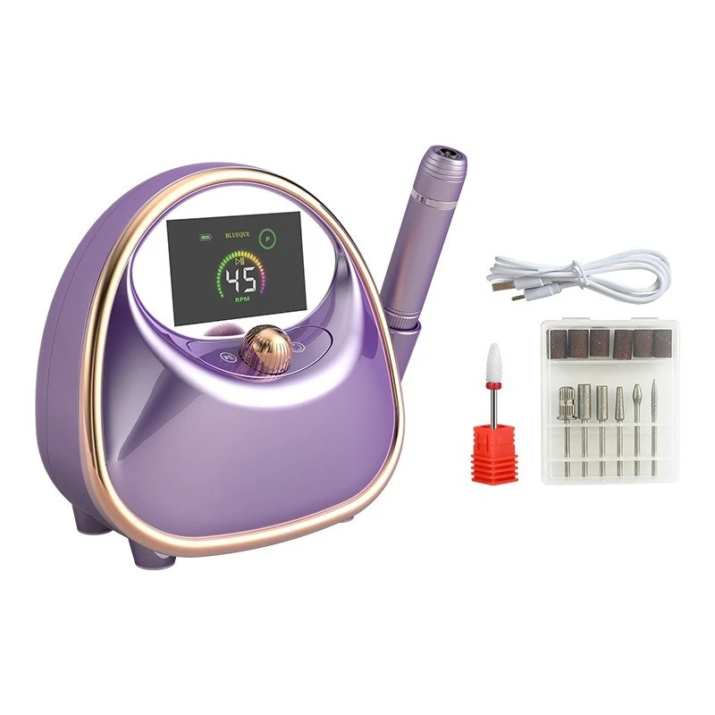2026 Low Noise Coreless Nail Drill Machine No Hot Handpiece Professional Nail Salon Grinding Tool