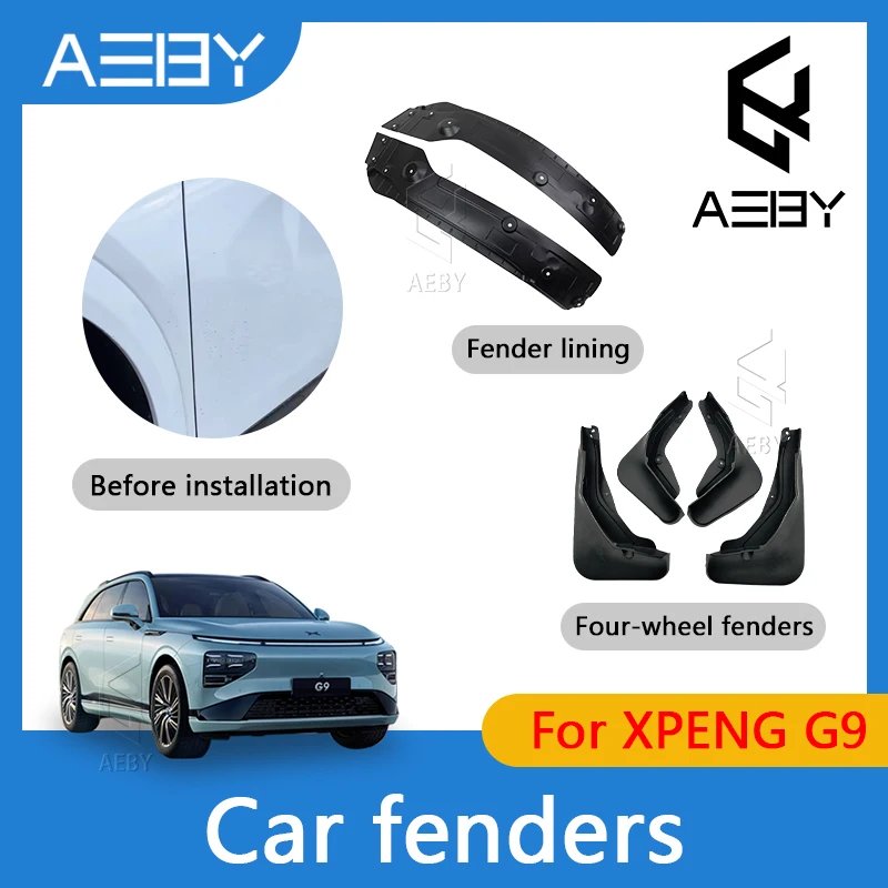 

AEBY Car Fenders For XPENG G9 2022-2025 Original Factory Front And Rear Mud Guards Appearance Upgrade Modification Accessories