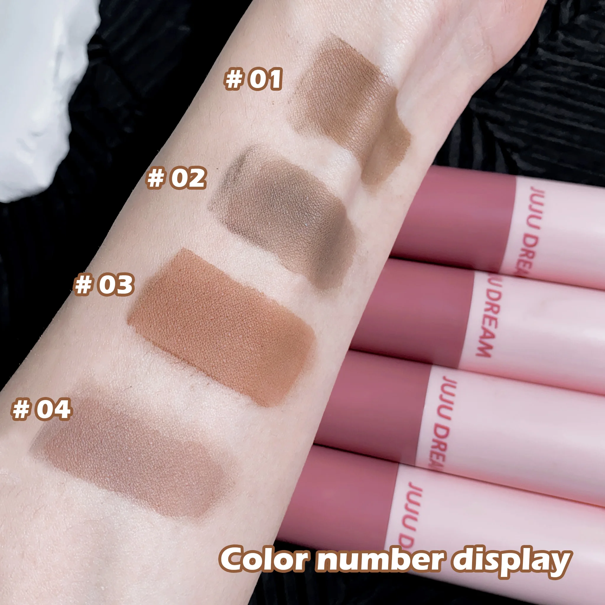 عصا بودرة مكياج للحواجب، ختم، مقاومة للماء، تدوم طويلاً، غطاء طبيعي ثلاثي الأبعاد، حشوة خط الشعر