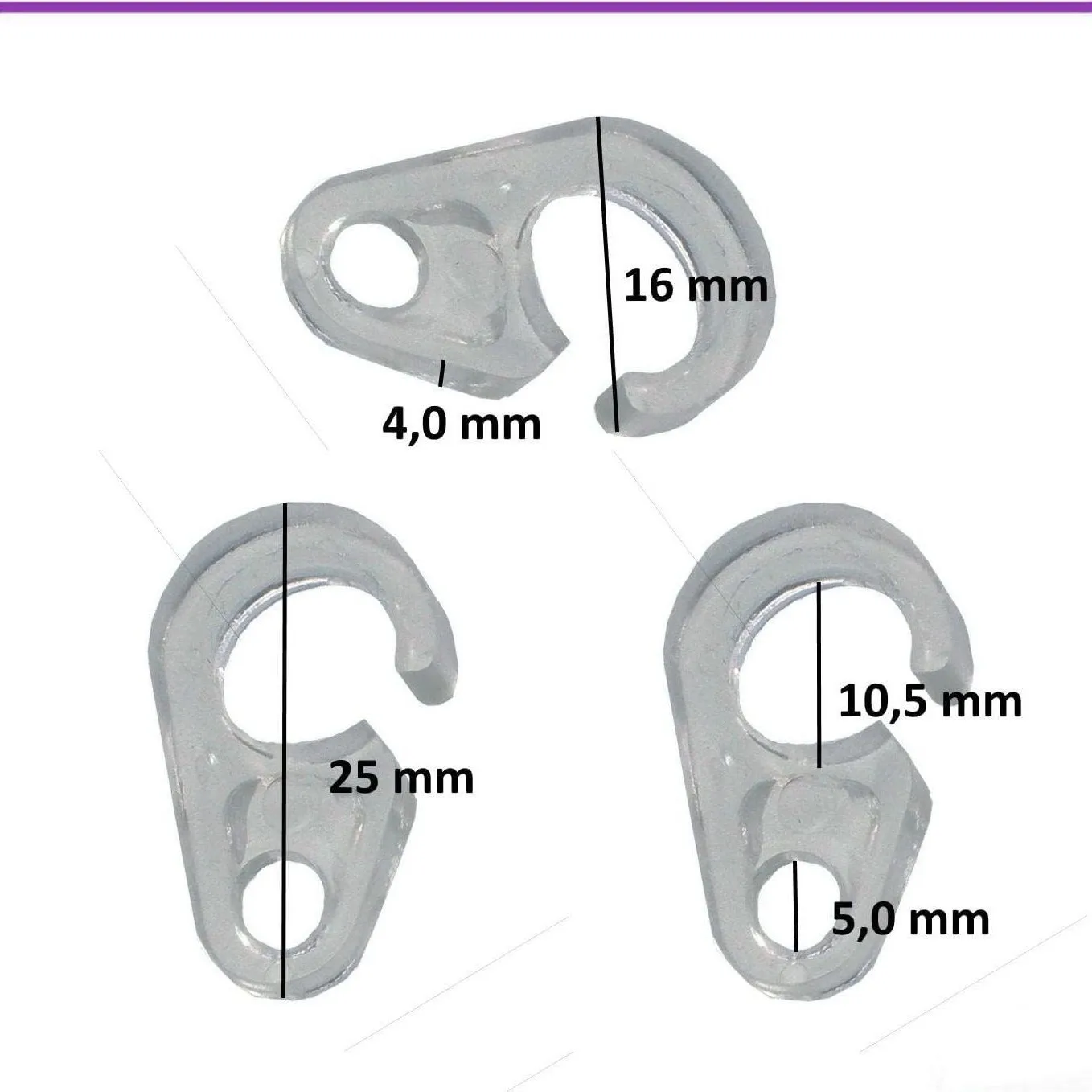 

50pcs Heavy Duty Reinforced Curtain Hooks Strong Loadbearing Smooth Surface Clear Track Glider Hooks For Large Windows Living