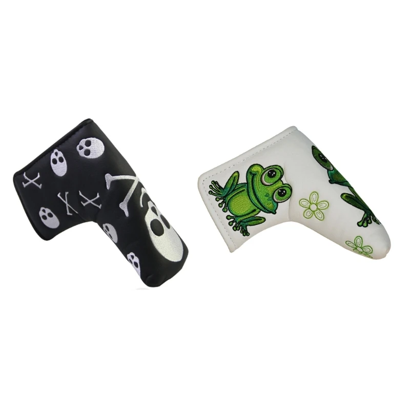 

Frogs Skull Golf Iron Club Head Cover Sleeve Golf Rod Head Cases Waterproofs PU Golf Club Head Cover N58B