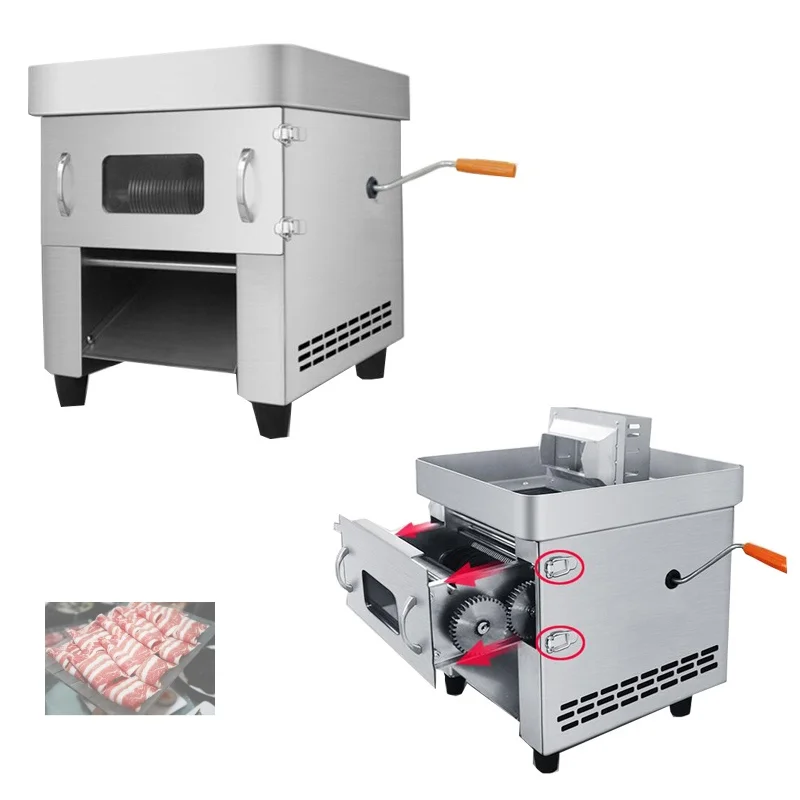 

High Efficiency Commercial Meat Cutter Vegetable removable knife group Meat Slicer Machine