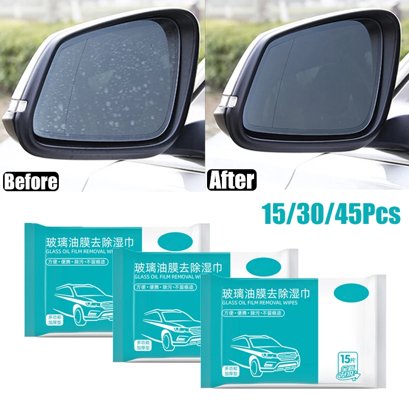 

15/30/45Pcs Universal Car Glass Oil Film Scratch Removing Cleaning Tool Removed Dirt Glass Oil Film Car Washing Accessories