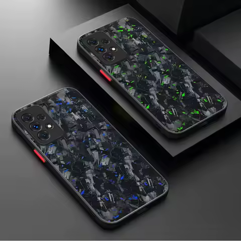 Matte Case For Samsung Galaxy A05 A05S A54 A34 A24 A14 A53 A33 A23 A13 A52 A52S A32 A22 A12 A71 A51 A31 A50 Forged Carbon Fiber