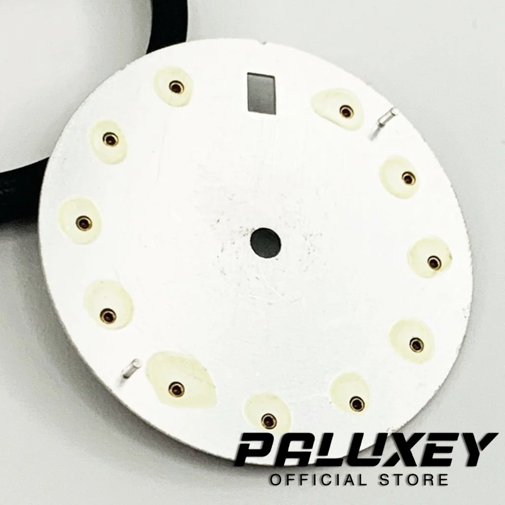 Nh35 28.5mm Sterile White Gray Watch Dial Rose Gold Mark Watch Faces For NH35 4R35 Movement Replacement Parts